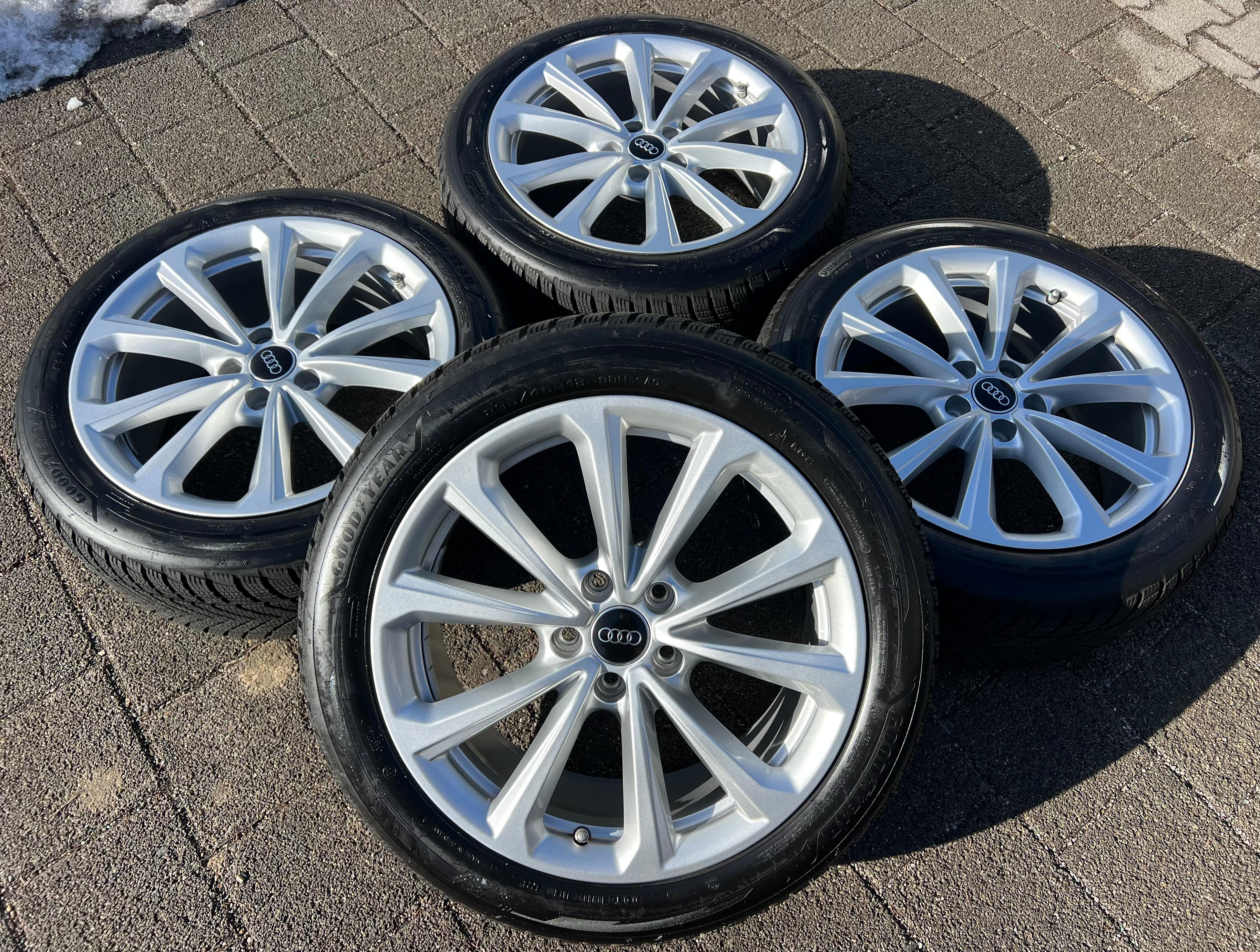 4 ORIGINAL 18" ALU WINTERRÄDER AUDI A5 S5 FU2 B10 8B3601025D 235/45R18 98H 2024