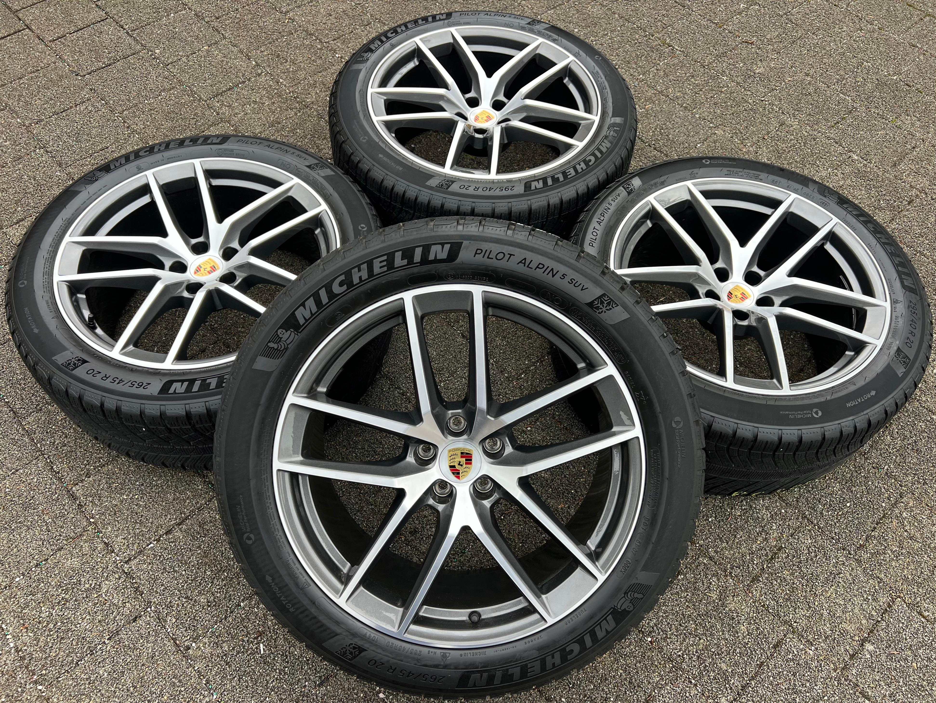 4 ORIGINAL 20" ALU WINTERRÄDER PORSCHE MACAN 265/45R20 104V 295/40R20 106V RDKS