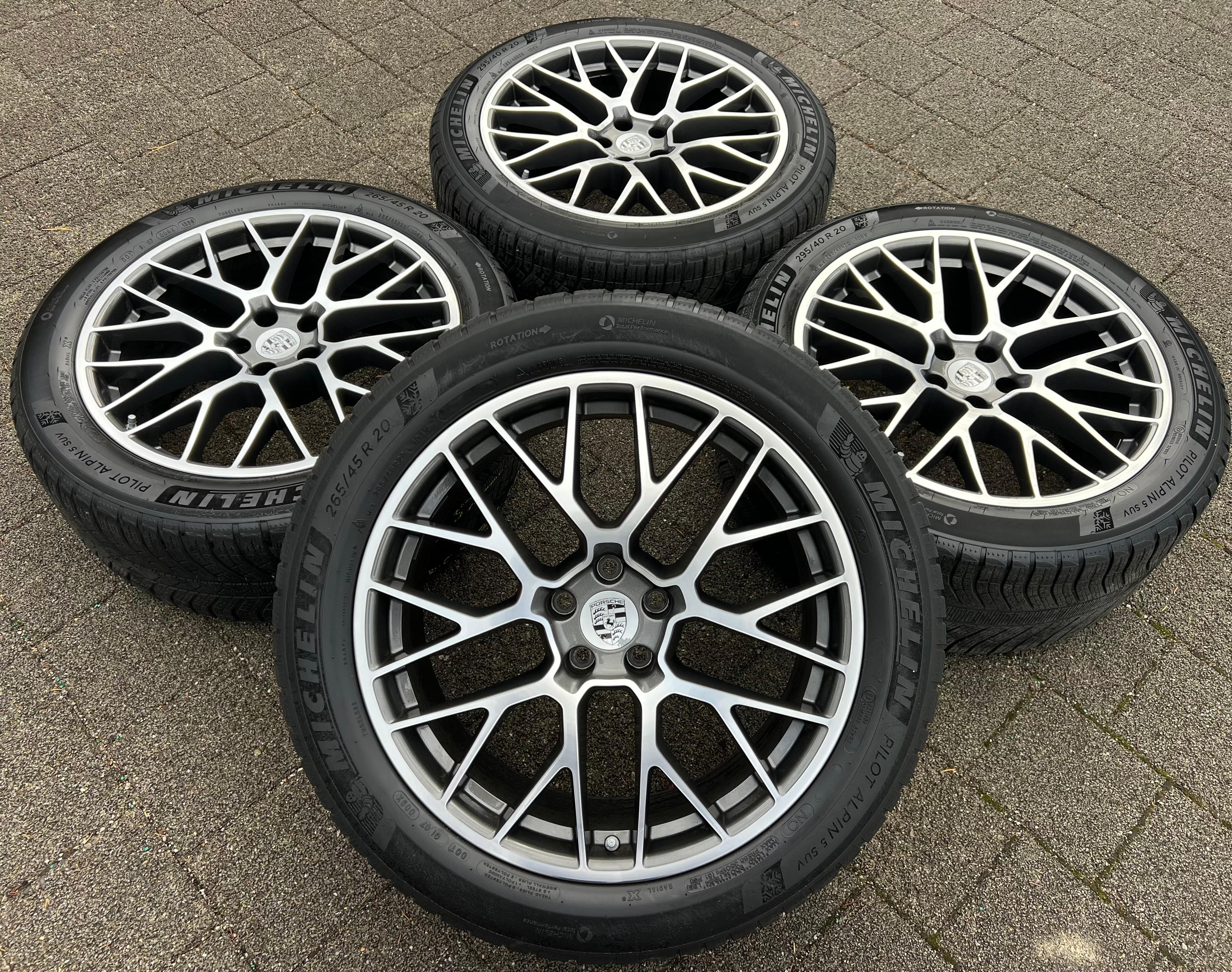 4 ORIGINAL 20" ALU WINTERRÄDER PORSCHE MACAN I & II RS SPYDER FELGEN MICHELIN